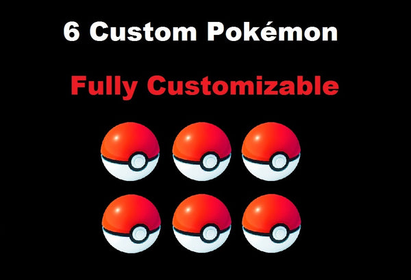 Custom 6 Pokemon / Shiny Pokemon / Legendary Pokemon / Event Pokemon / Ultra Sun and Moon